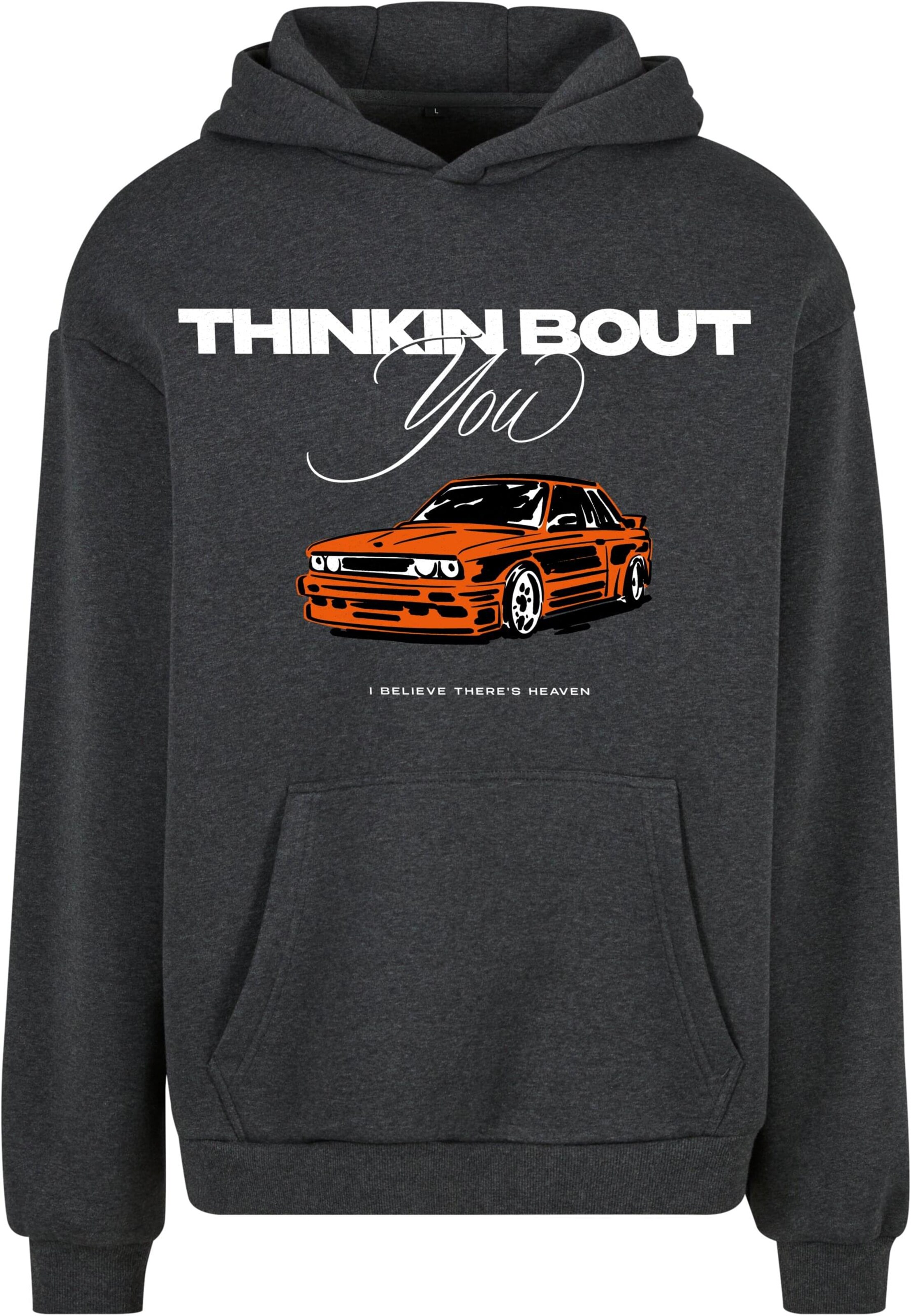 Sweat-shirt 'Thinking Bout You' Mister Tee en gris : devant