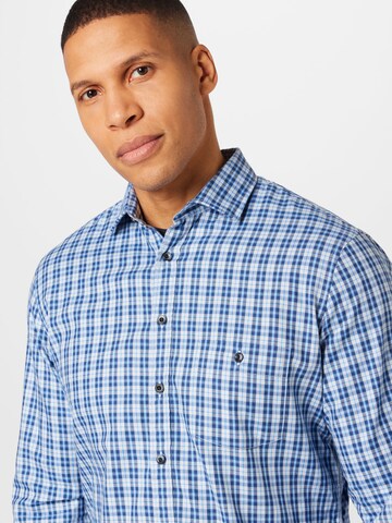 OLYMP - Ajuste regular Camisa en azul