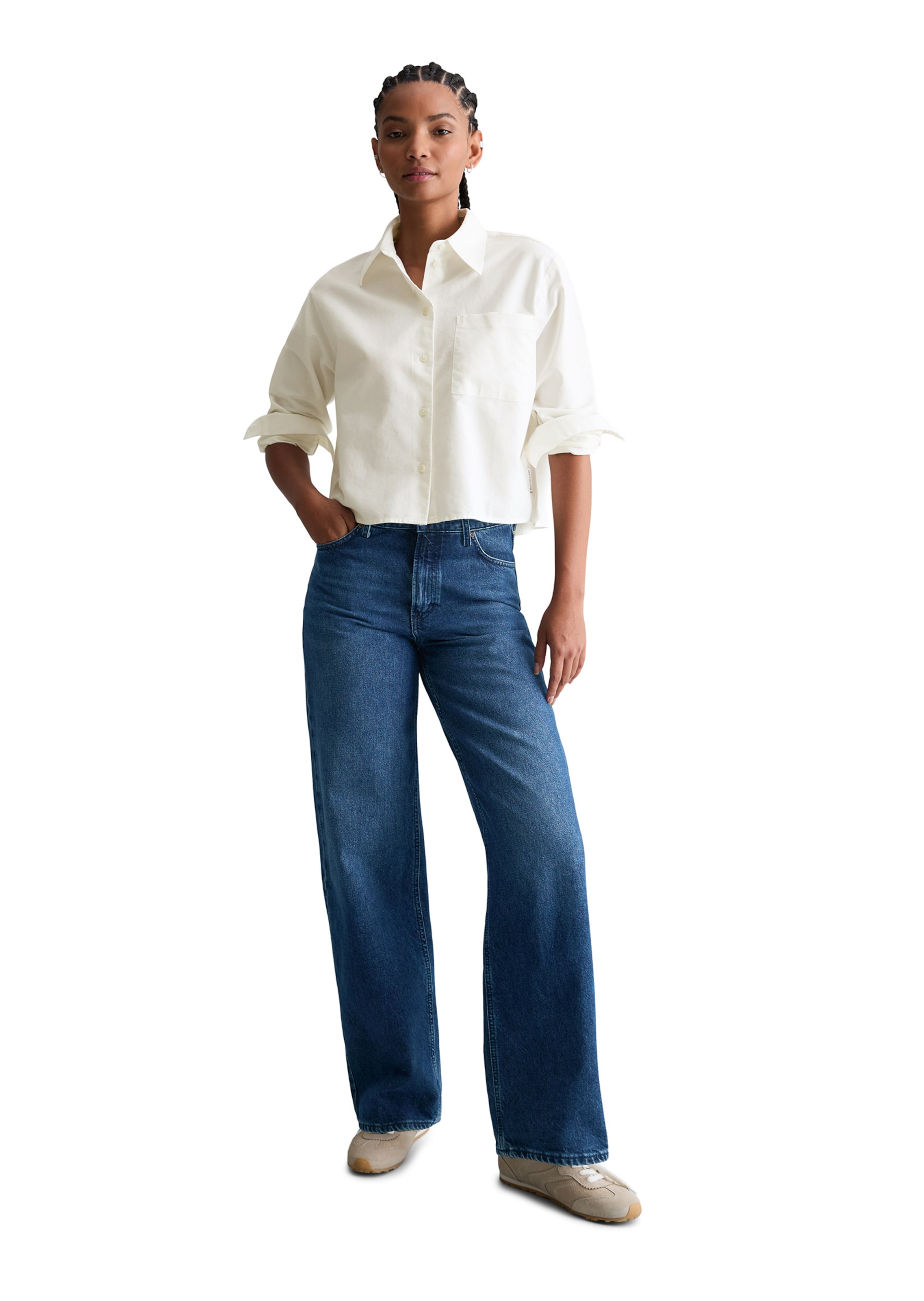 Marc O'Polo DENIM Blouse in Wit