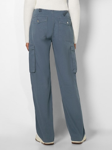 Wide leg Pantaloni cu buzunare de la Bershka pe albastru