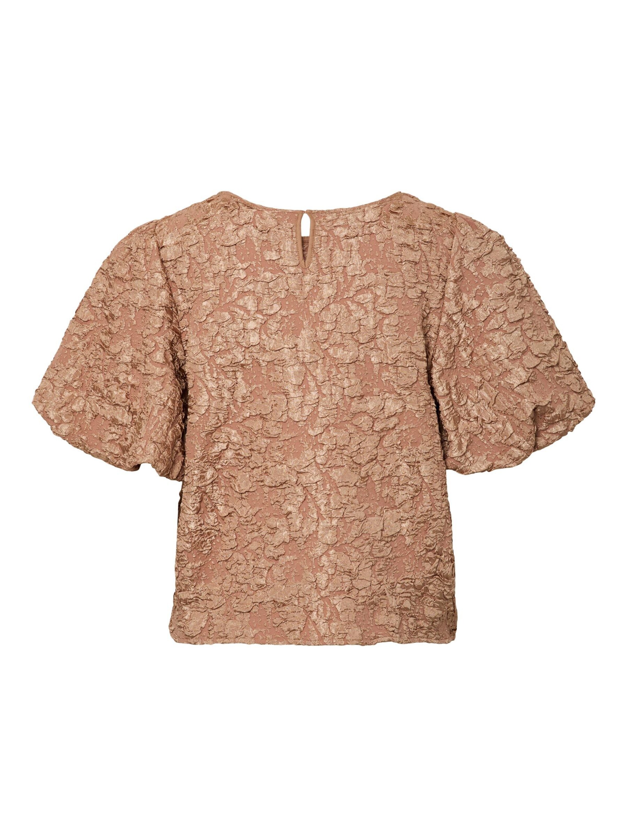 PIECES Bluse 'GRETCHEN' in Braun