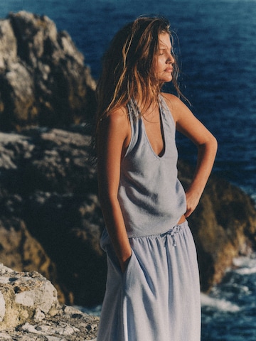 Top di The Set in blu: frontale