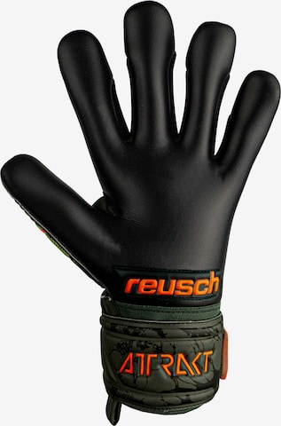 REUSCH Torwarthandschuhe 'Attrakt Grip Evolution Finger Support' in Schwarz