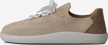 Ahinsa shoes Rövid szárú sportcipők 'Gestrickte Barfuß-Sneaker Softy Beige für Damen' - bézs: elől