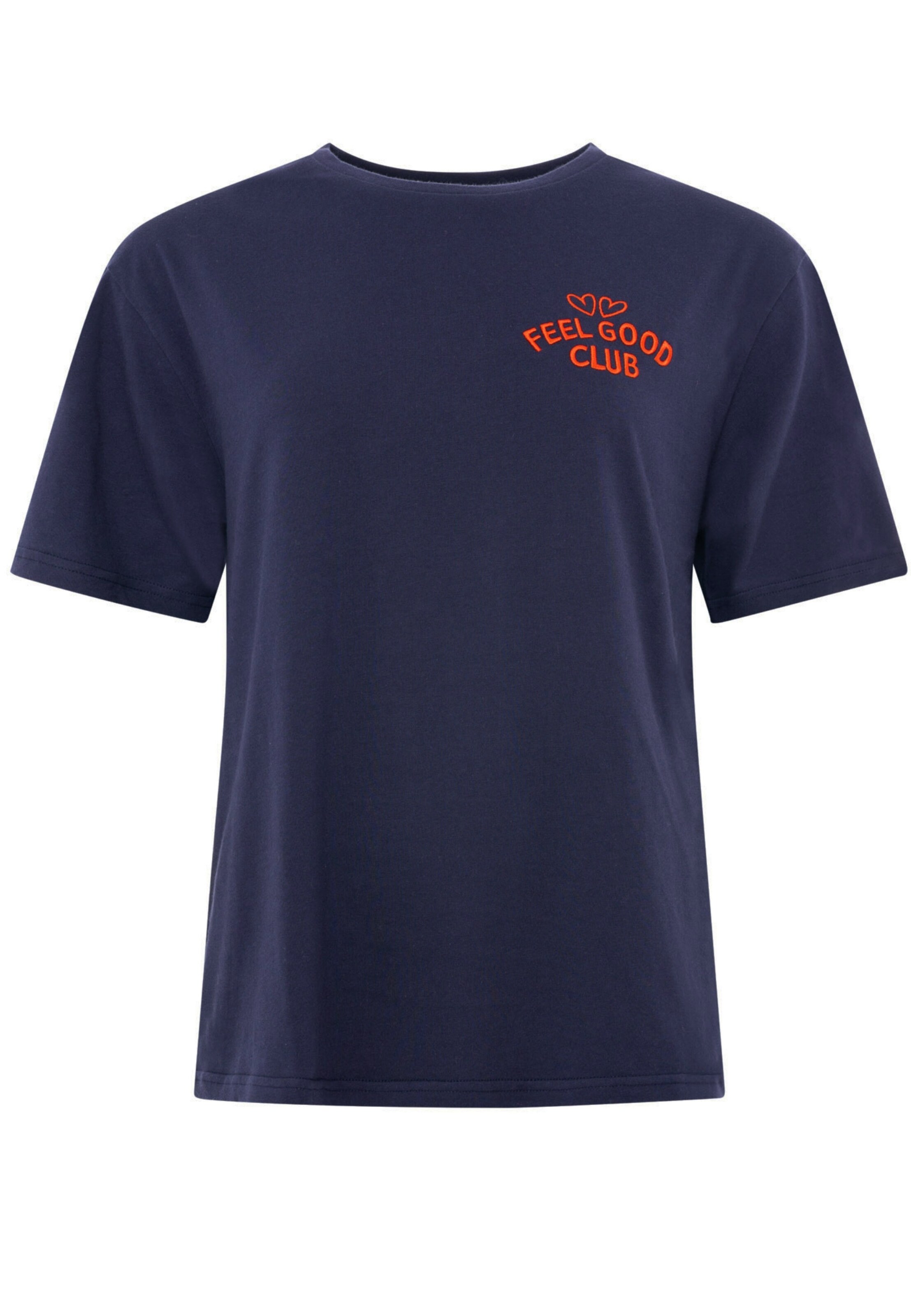 T-shirt Zwillingsherz en bleu : devant