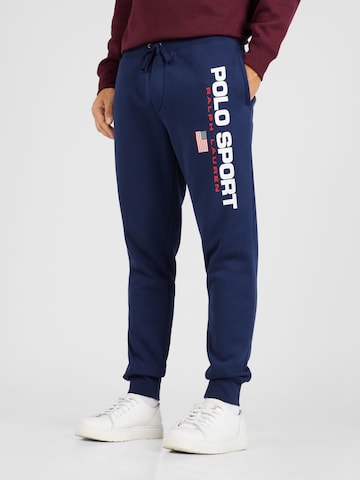 Polo Ralph LaurenTapered Hlače - plava boja: prednji dio