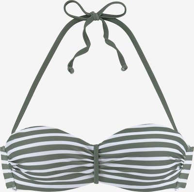 VENICE BEACH Bikini top in Khaki / White, Item view