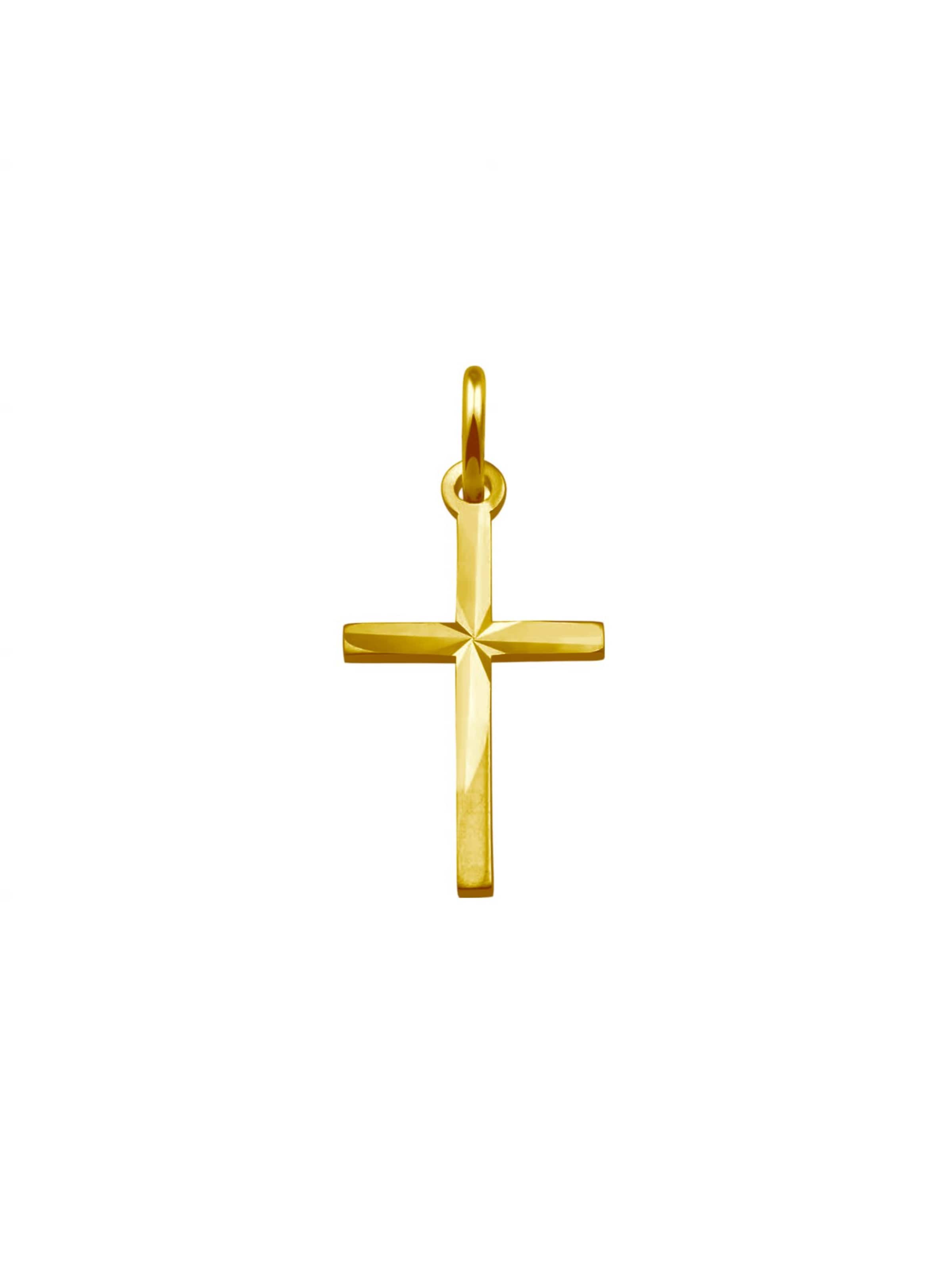 Lucardi Pendant 'Klassisch' in Gold: front