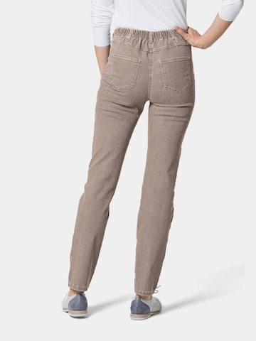 Coupe slim Jean 'LOUISA' Goldner en gris