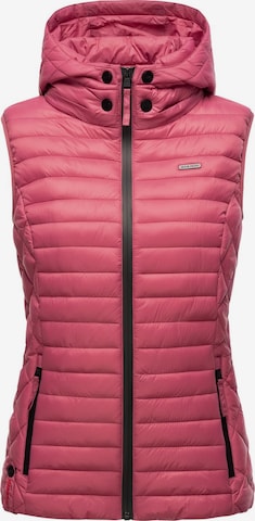 MARIKOO Vest 'Hasenpfote' in Pink: front