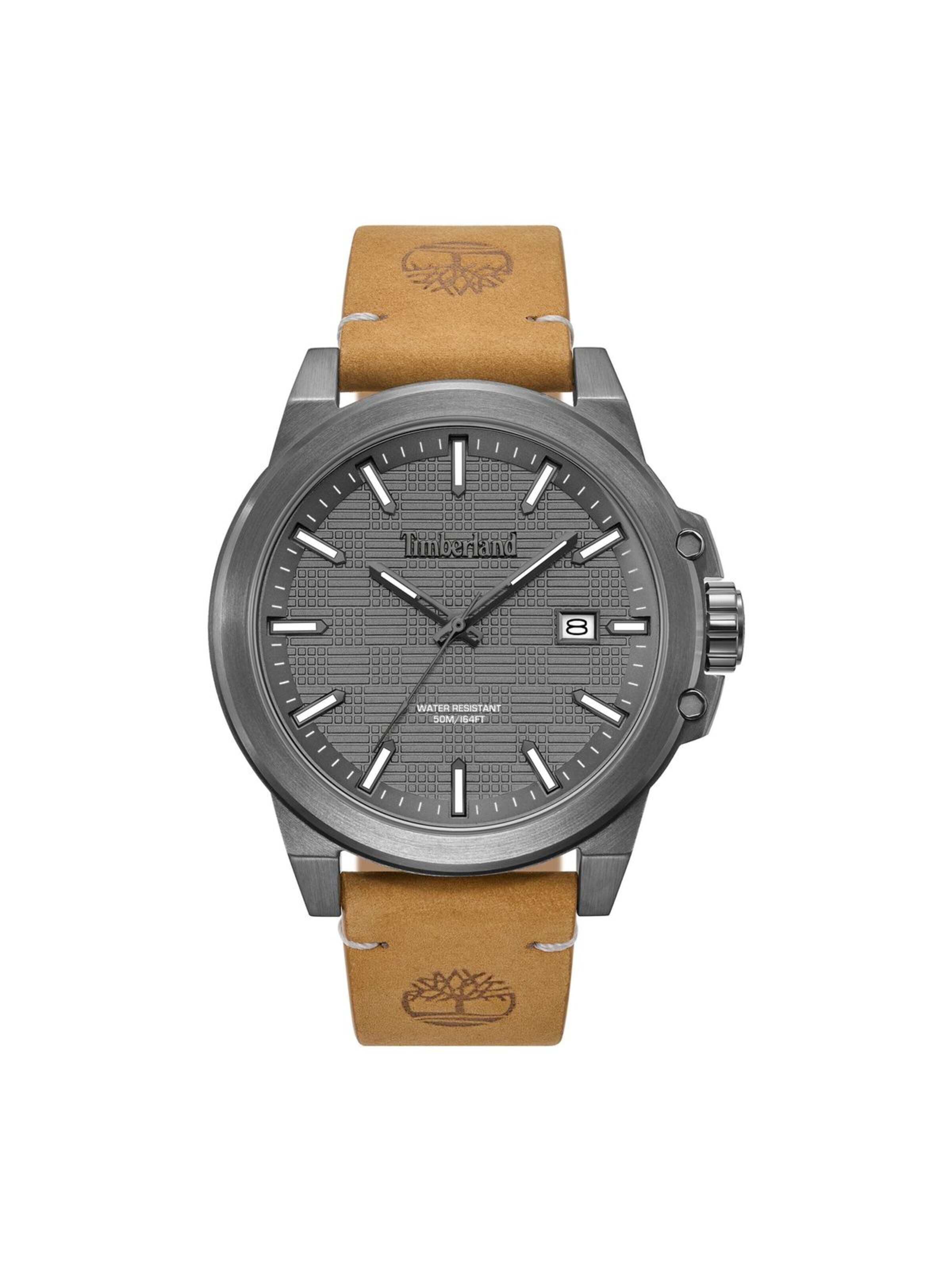 TIMBERLAND Analogové hodinky 'Date watch Mohegan' – šedá: přední strana