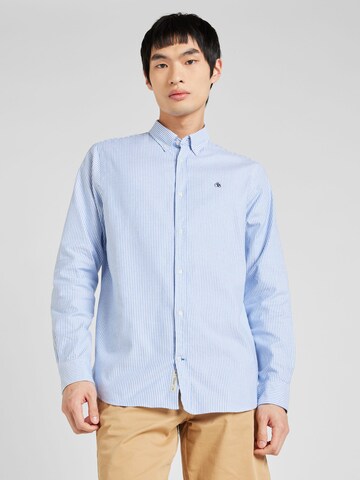 SCOTCH & SODA Regular fit Button Up Shirt 'Essentials' in Blue: front
