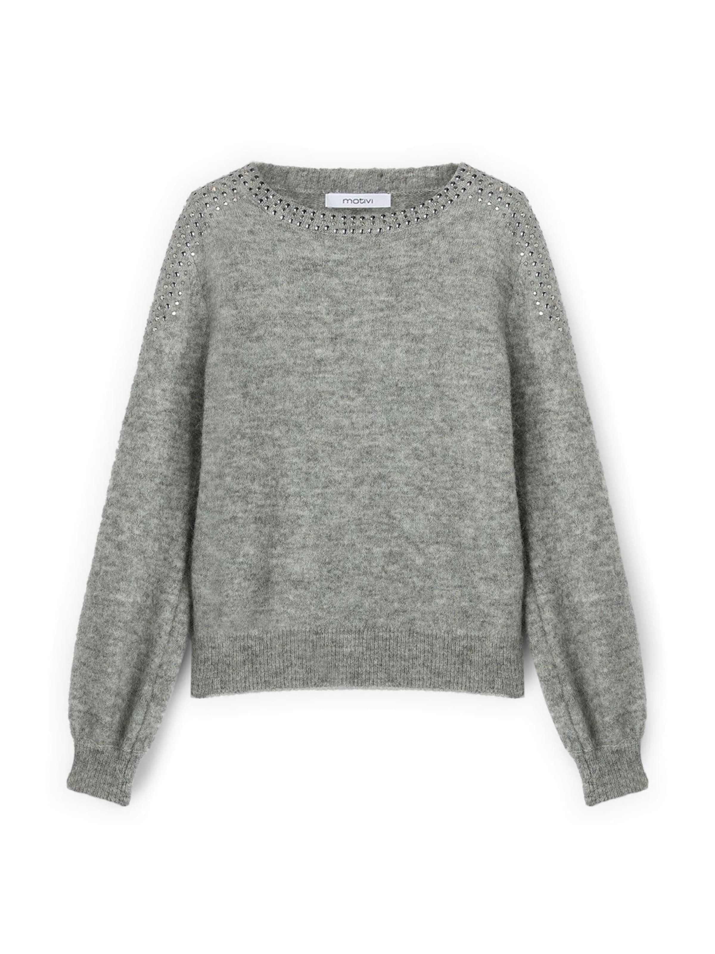 MOTIVI Sweater in Grey: front