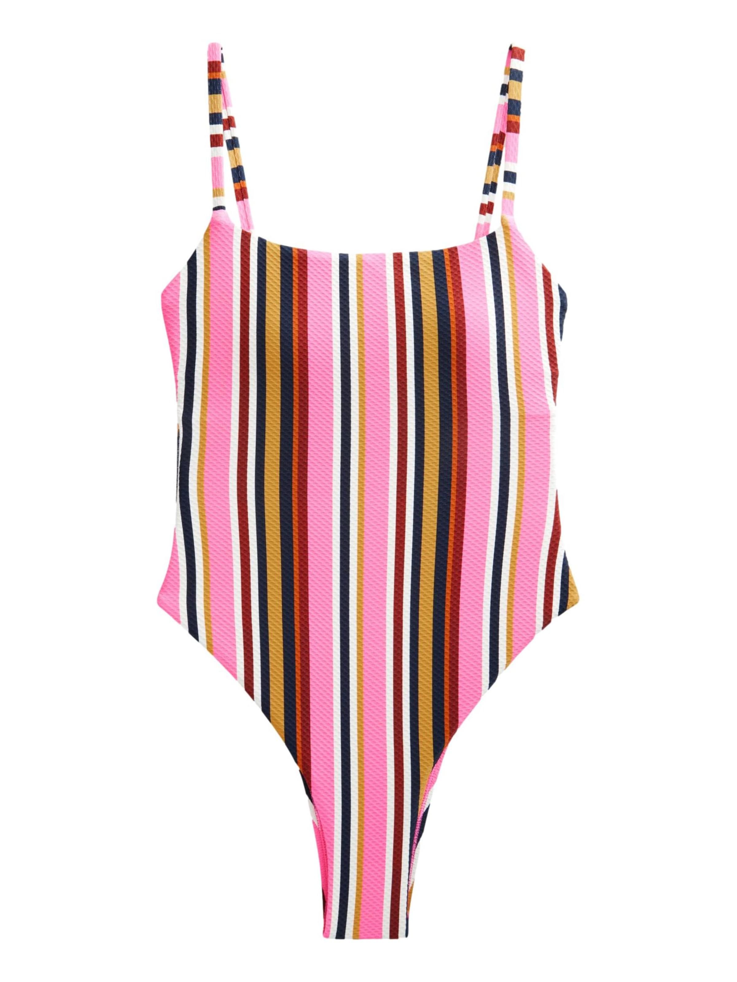 Next Бюстье Корректирующий купальник в Ярко-розовый: спереди