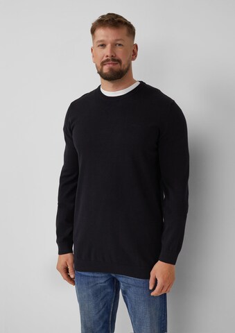 s.Oliver Pullover in Schwarz: Vorderseite