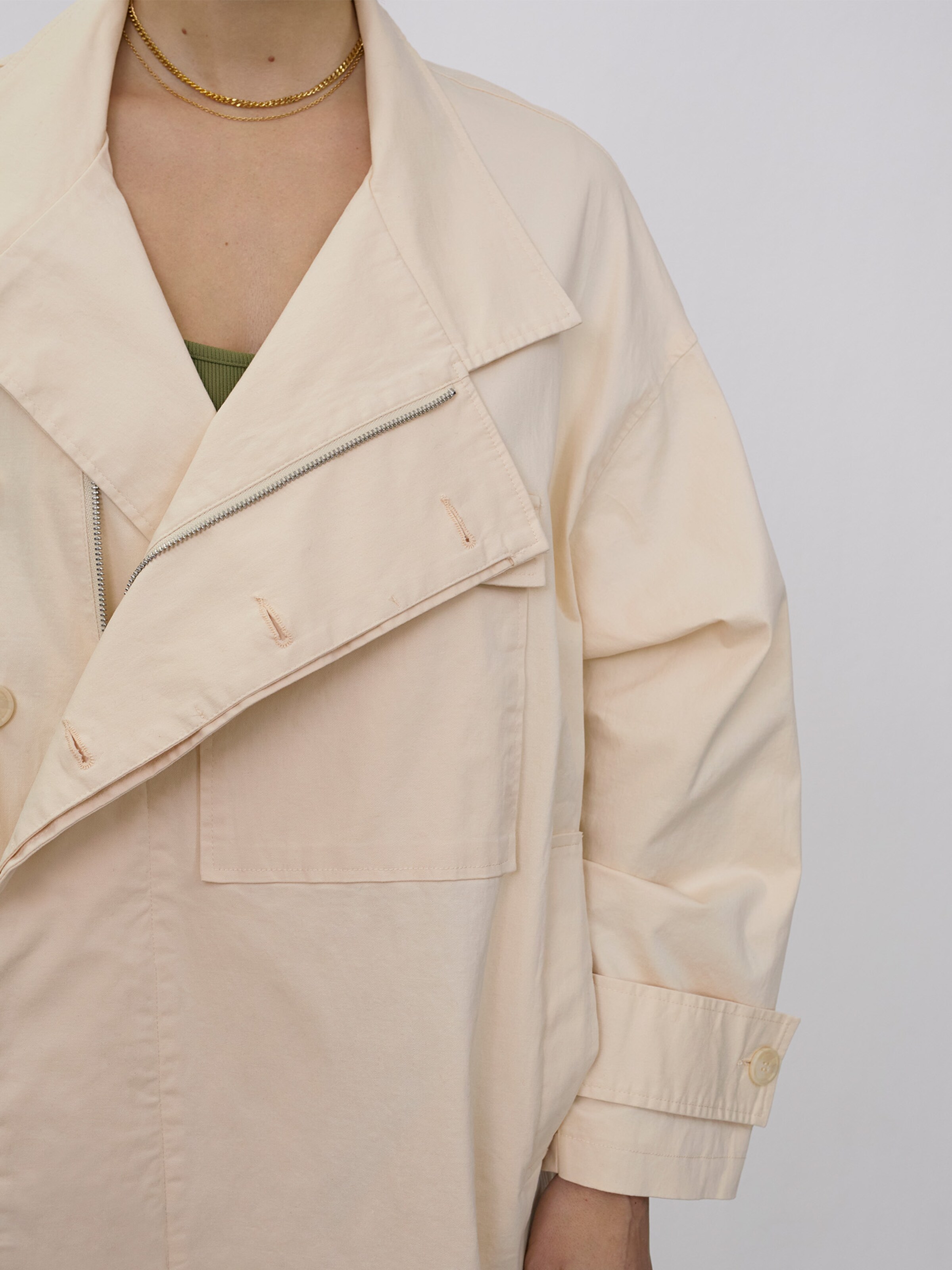 vince cropped utility jacket