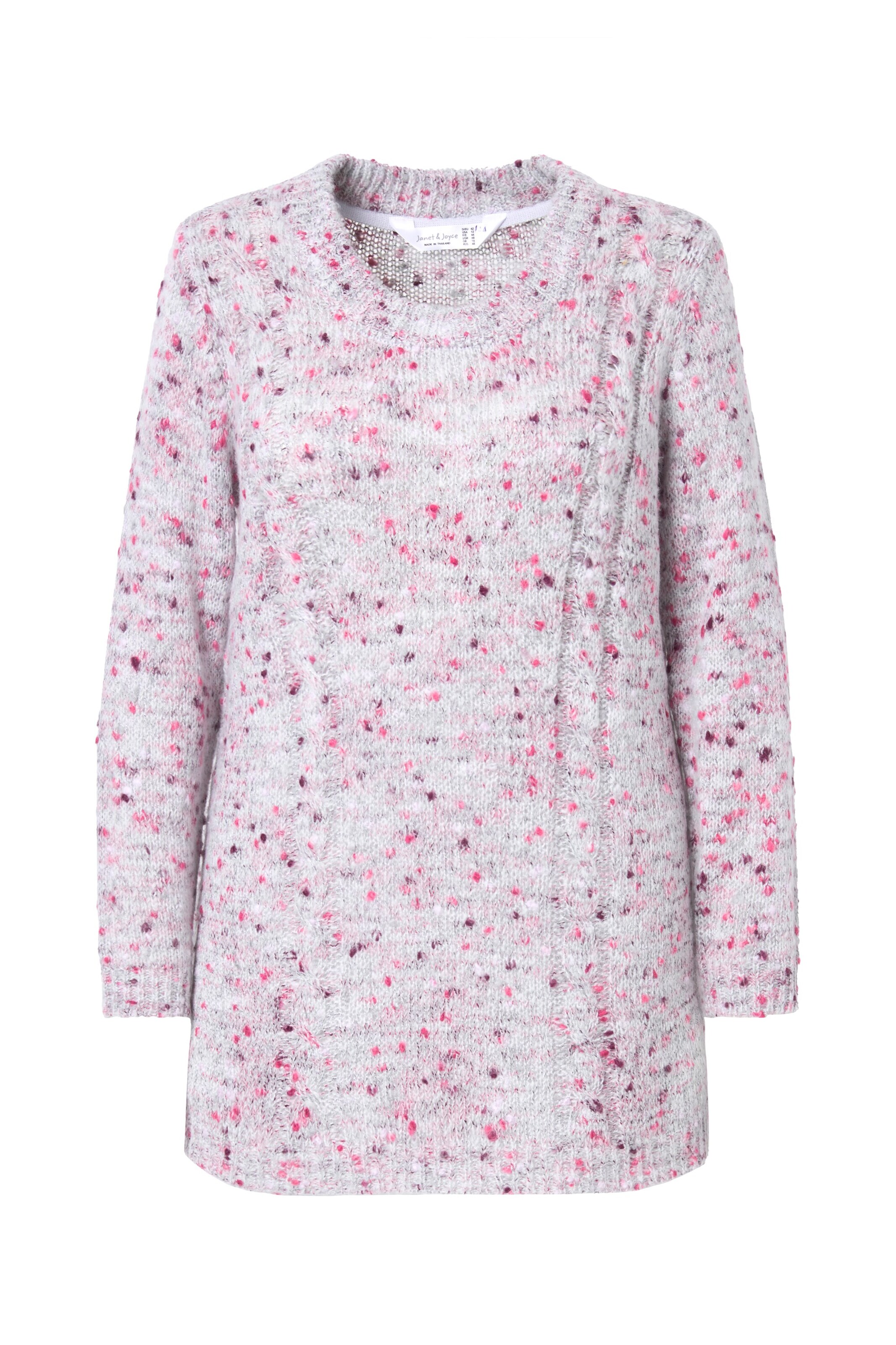 Janet & Joyce Sweater in Purple: front