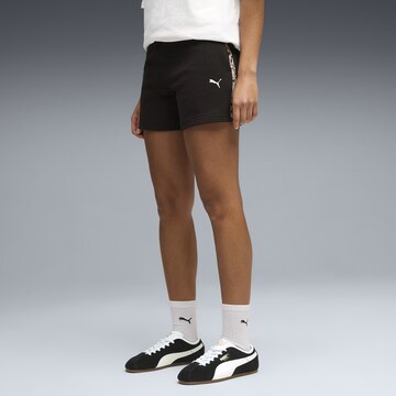 PUMA Regular Sportbroek 'Essentials Graphics' in Zwart