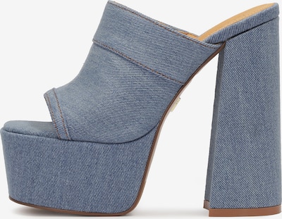 Kazar Mule en bleu denim, Vue avec produit