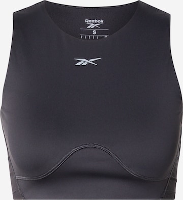 Reebok Urheilutoppi 'LUX CONTOUR' värissä musta: etupuoli