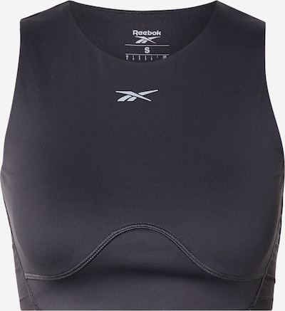 Reebok Sportski top 'LUX CONTOUR' u crna / srebro, Pregled proizvoda