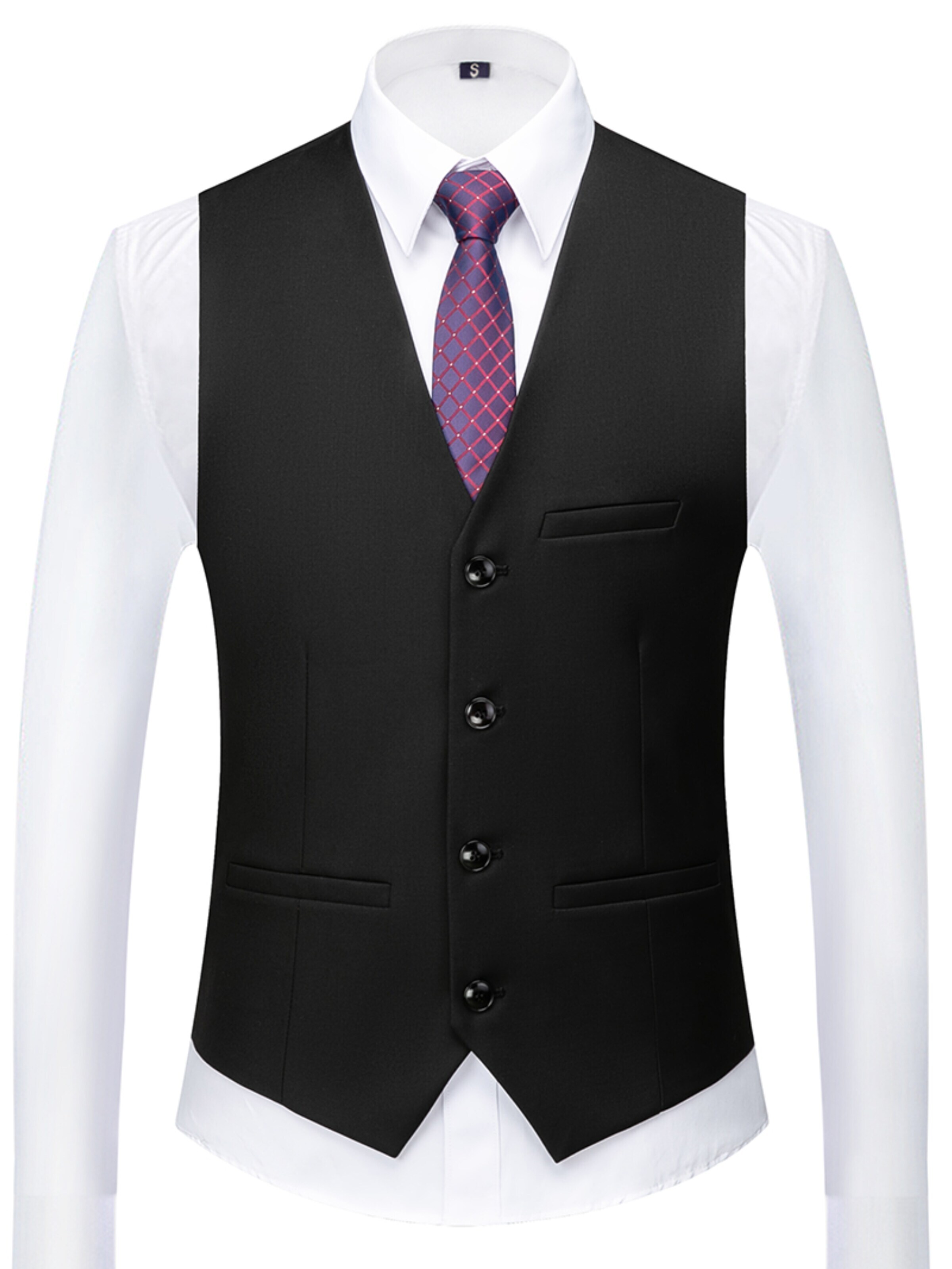 YOUTHUP Slimfit Anzug 'Dreiteiler'‌‌‌‌‌‌‌‌ in Schwarz