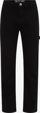 WE Fashion Regular Jeans in Black: front