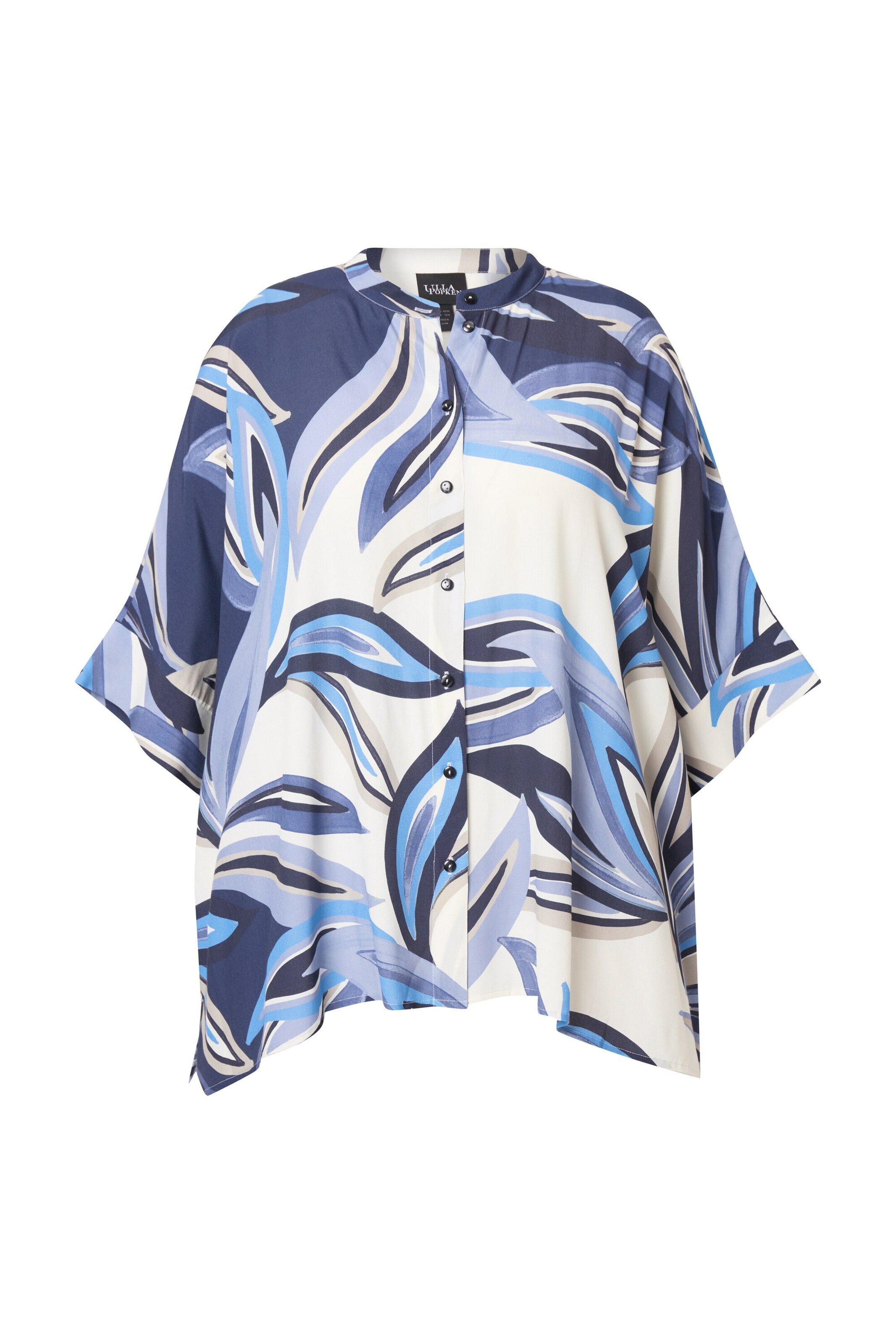 Ulla Popken Blouse in Blauw: voorkant