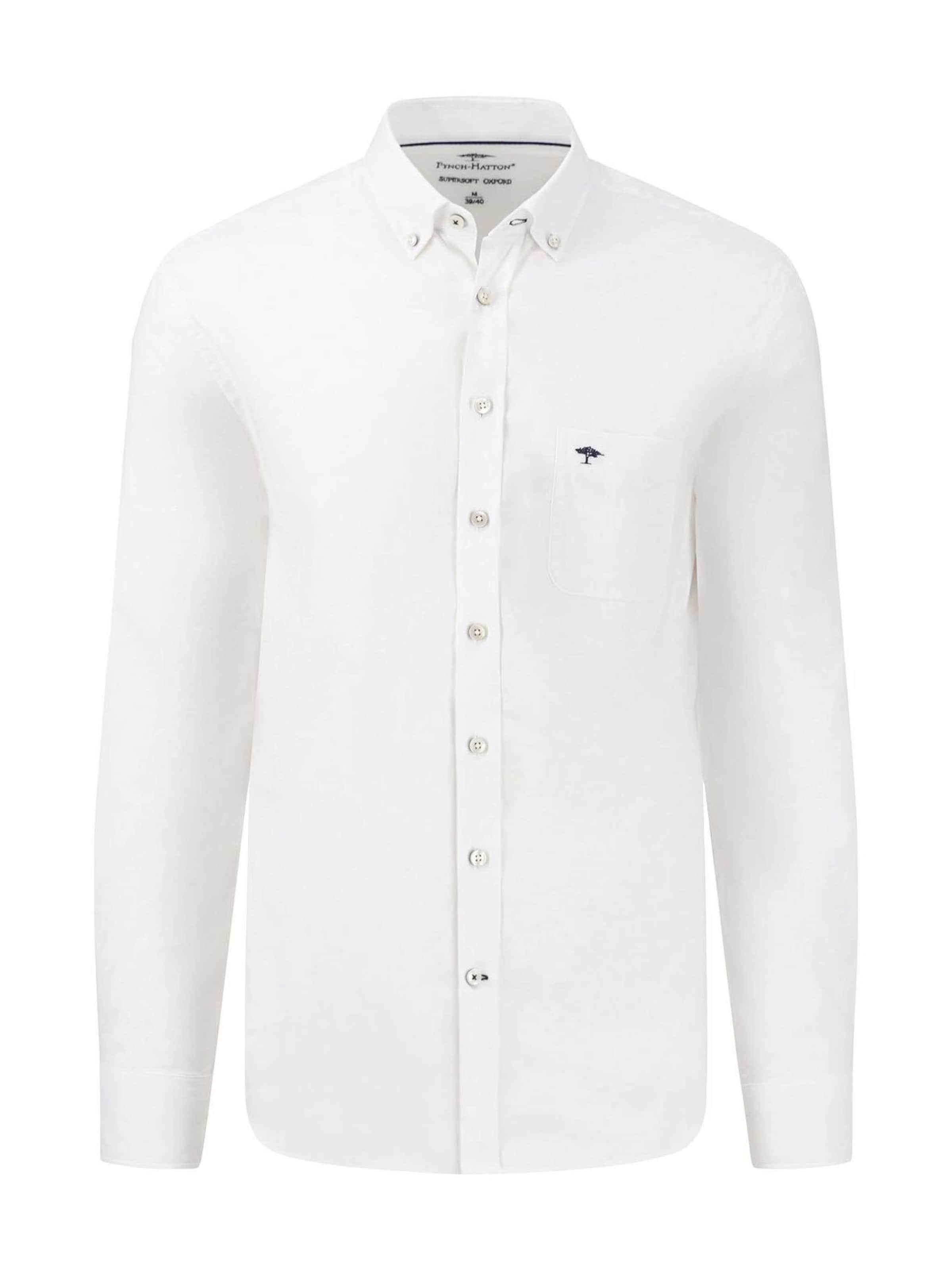 FYNCH-HATTON Regular Fit Hemd‌‌‌‌‌‌‌‌ in Weiß: Vorderseite