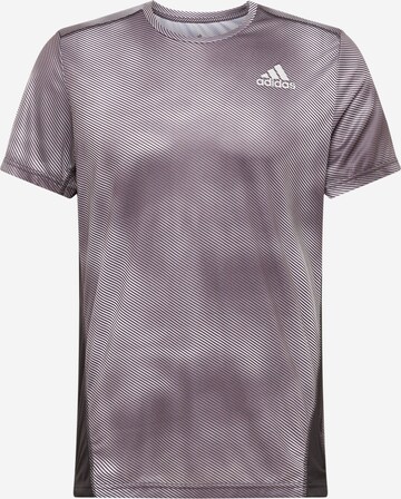 T-Shirt fonctionnel 'Own The Run Colorblock' ADIDAS SPORTSWEAR en gris : devant