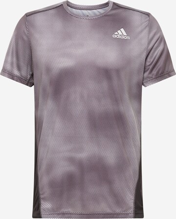 ADIDAS SPORTSWEAR Performance Shirt 'Own The Run Colorblock' in Grey: front