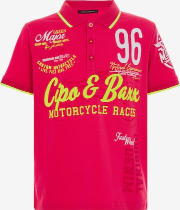 CIPO & BAXX Shirt in Roze: voorkant