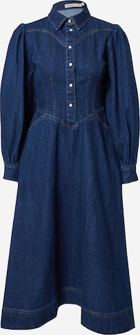 Robe-chemise Oasis en bleu : devant