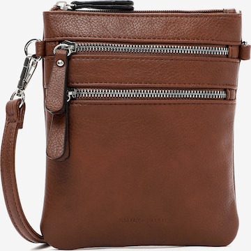 Emily & Noah Crossbody Bag ' Emma ' in Brown: front