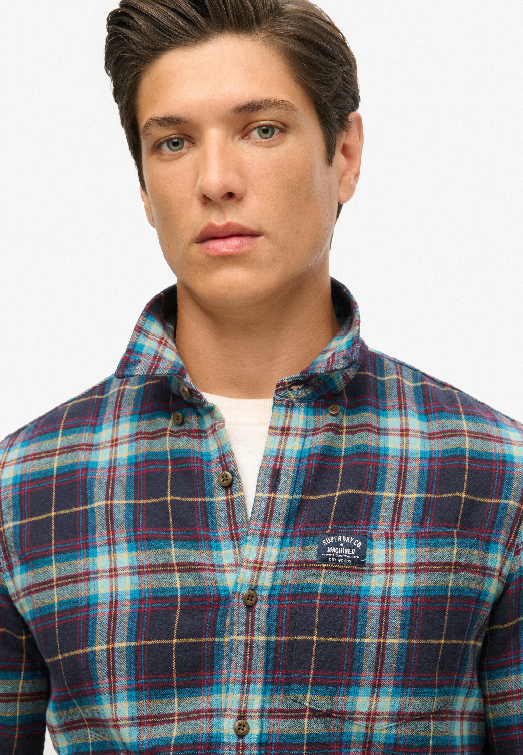 Superdry Regular Fit Hemd in Blau