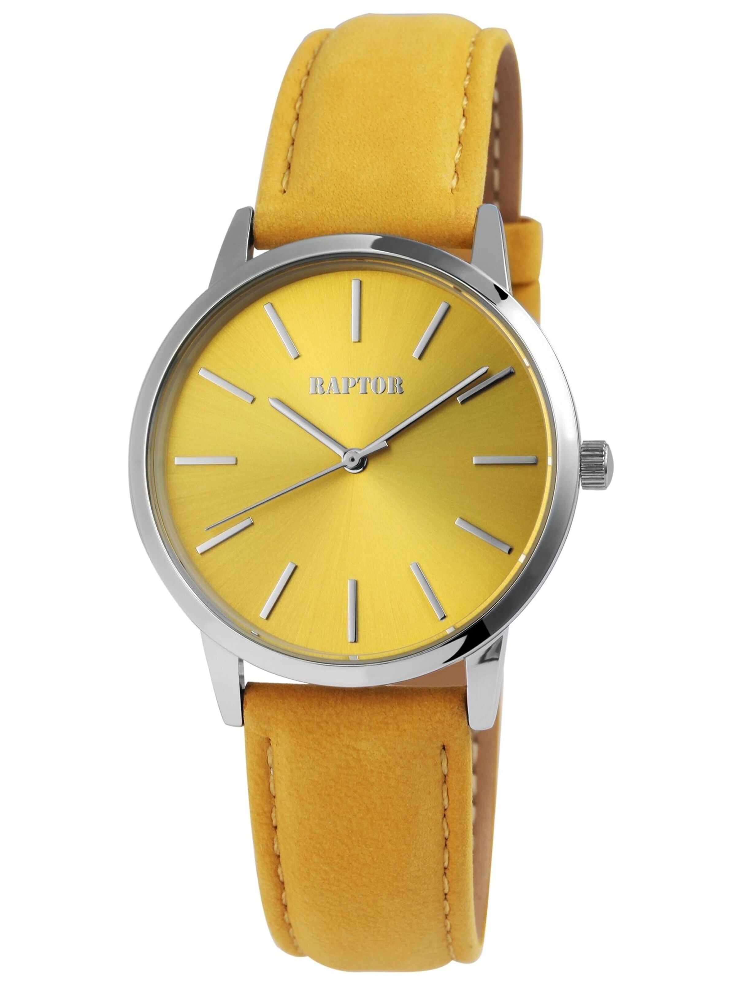 Raptor Analog Watch 'Sunny 3 ATM' in Yellow