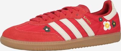 ADIDAS ORIGINALS Matalavartiset tennarit 'SAMBA' värissä pastellinkeltainen / tummanvihreä / punainen / offwhite, Tuotenäkymä