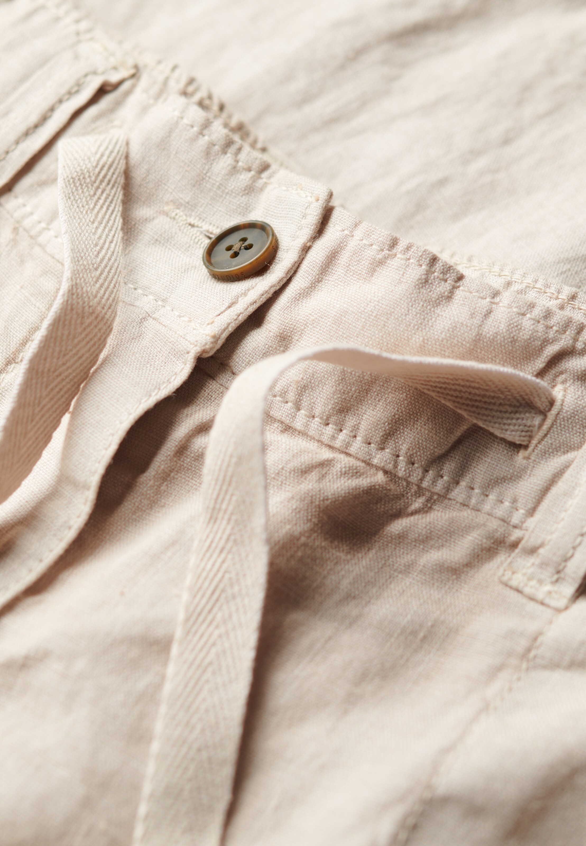 Superdry Wide leg Broek in Beige