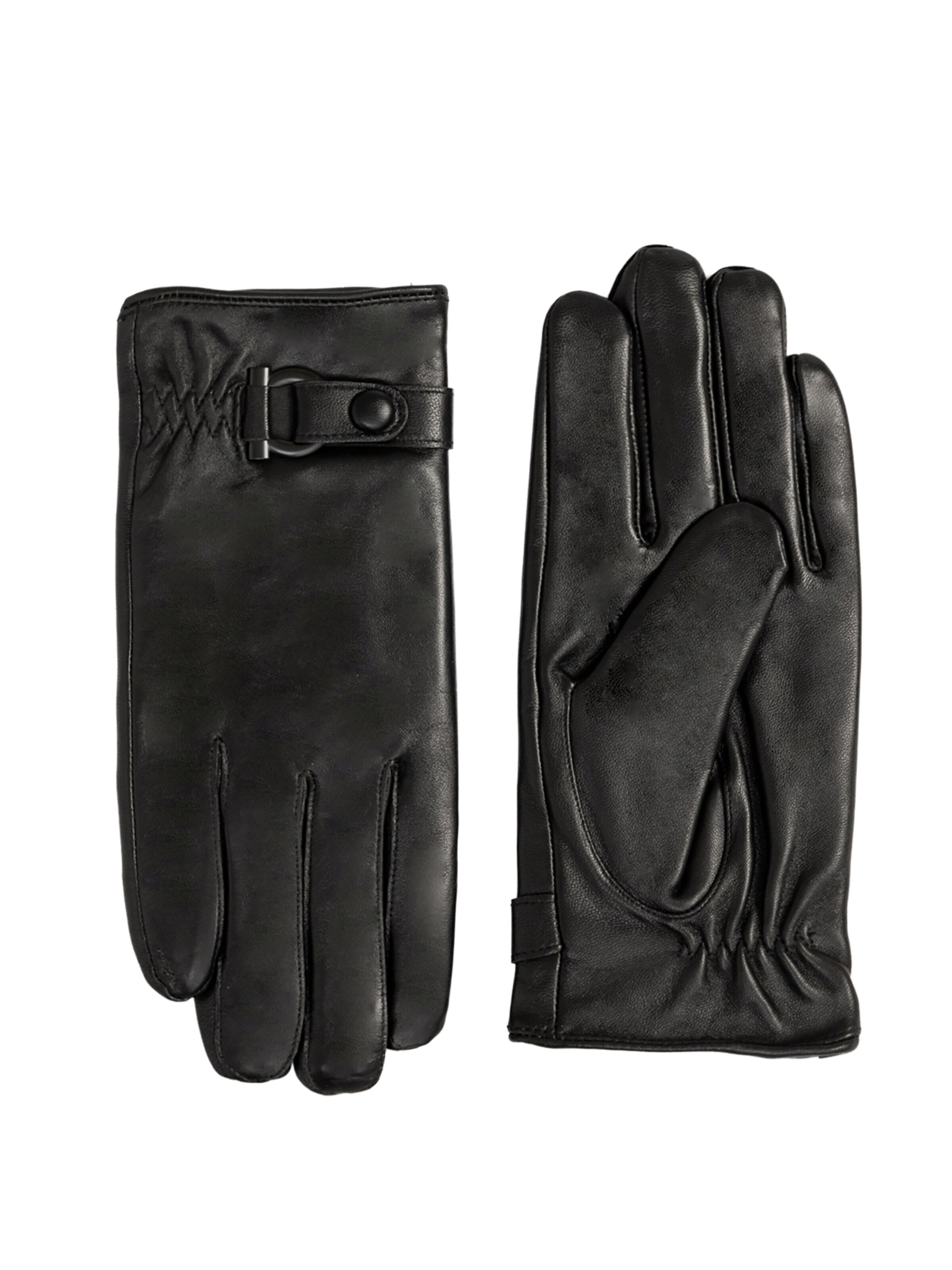 L'Arte Milano Fingerhandschuhe‌‌‌‌ in Schwarz: Vorderseite