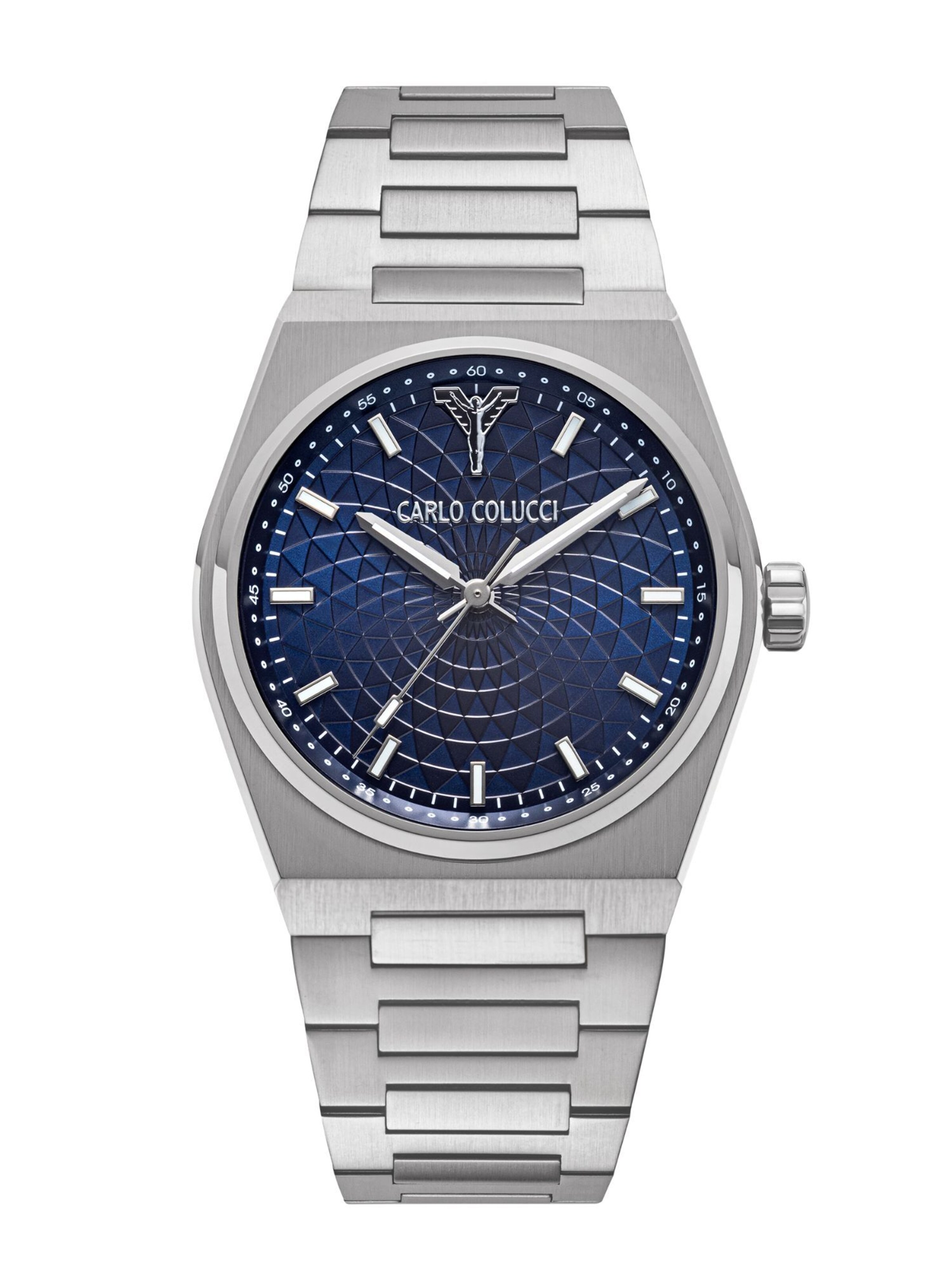 Carlo Colucci Analog Watch 'CC600' in Silver: front