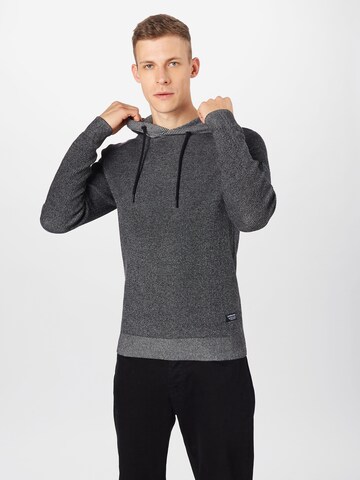 JACK & JONES Regular fit Pulóver 'Cobadge' - szürke: elől