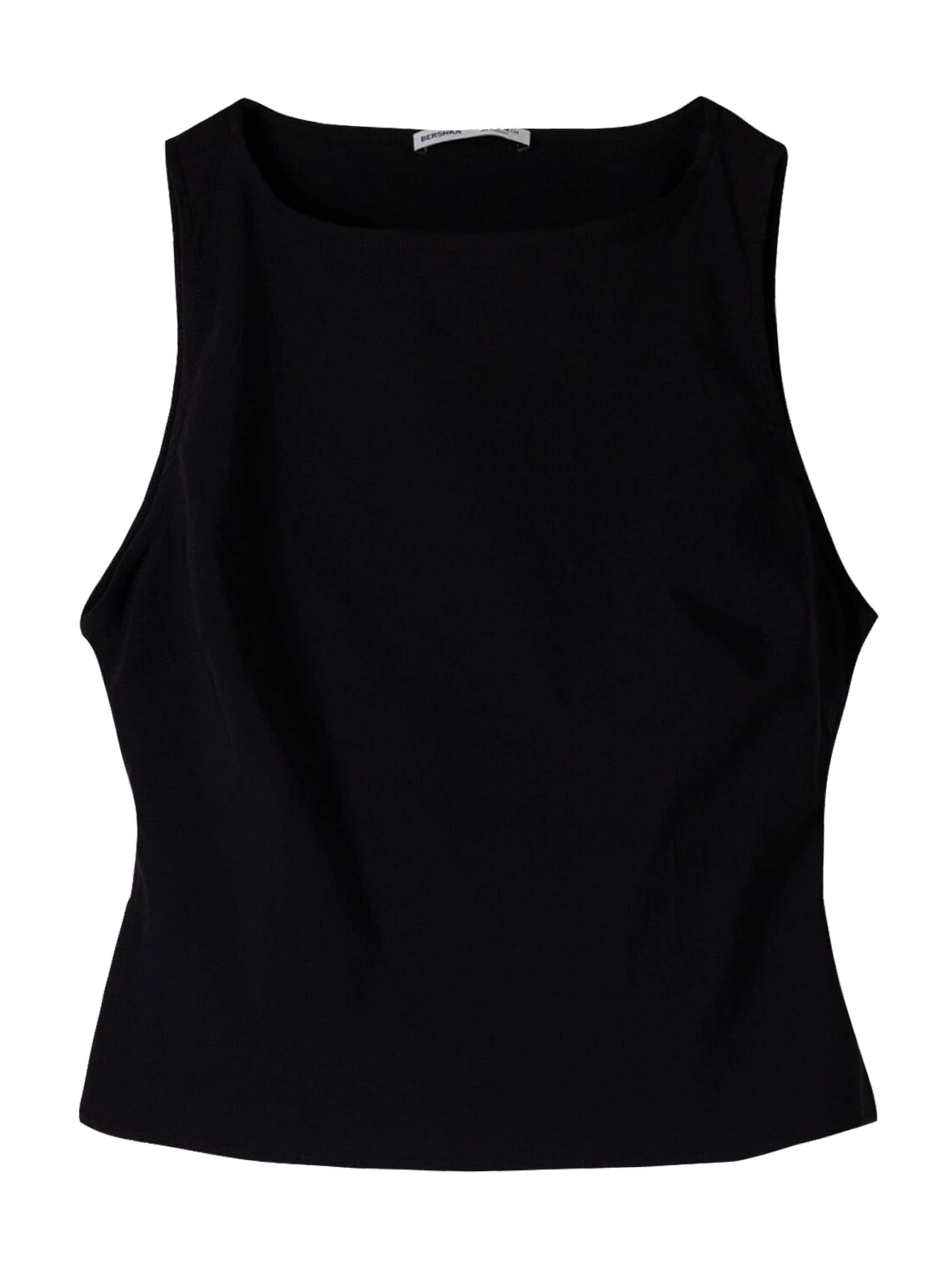 Top di Bershka in nero: frontale