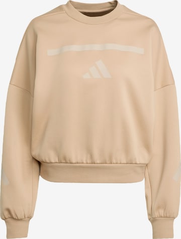 Felpa sportiva 'Z.N.E.' di ADIDAS SPORTSWEAR in beige: frontale