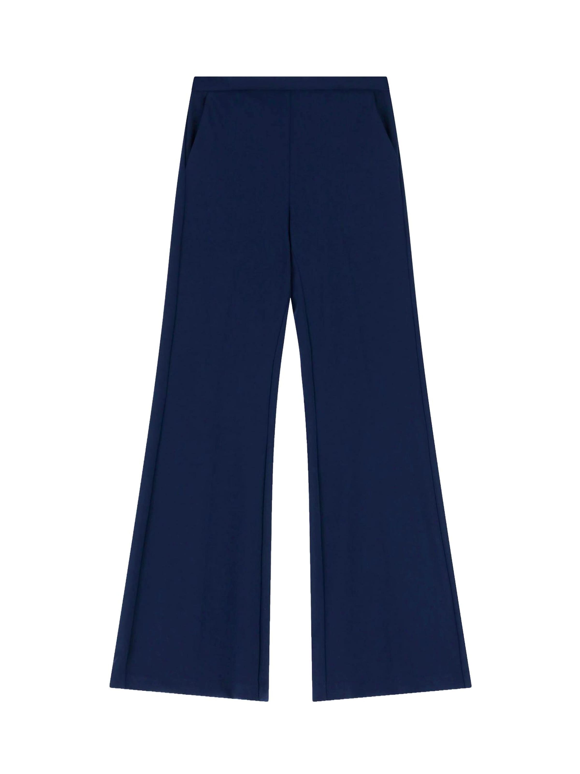 IMPERIAL Flared Pants 'IMPERIAL PANTALONE A ZAMPA' in Blue: front