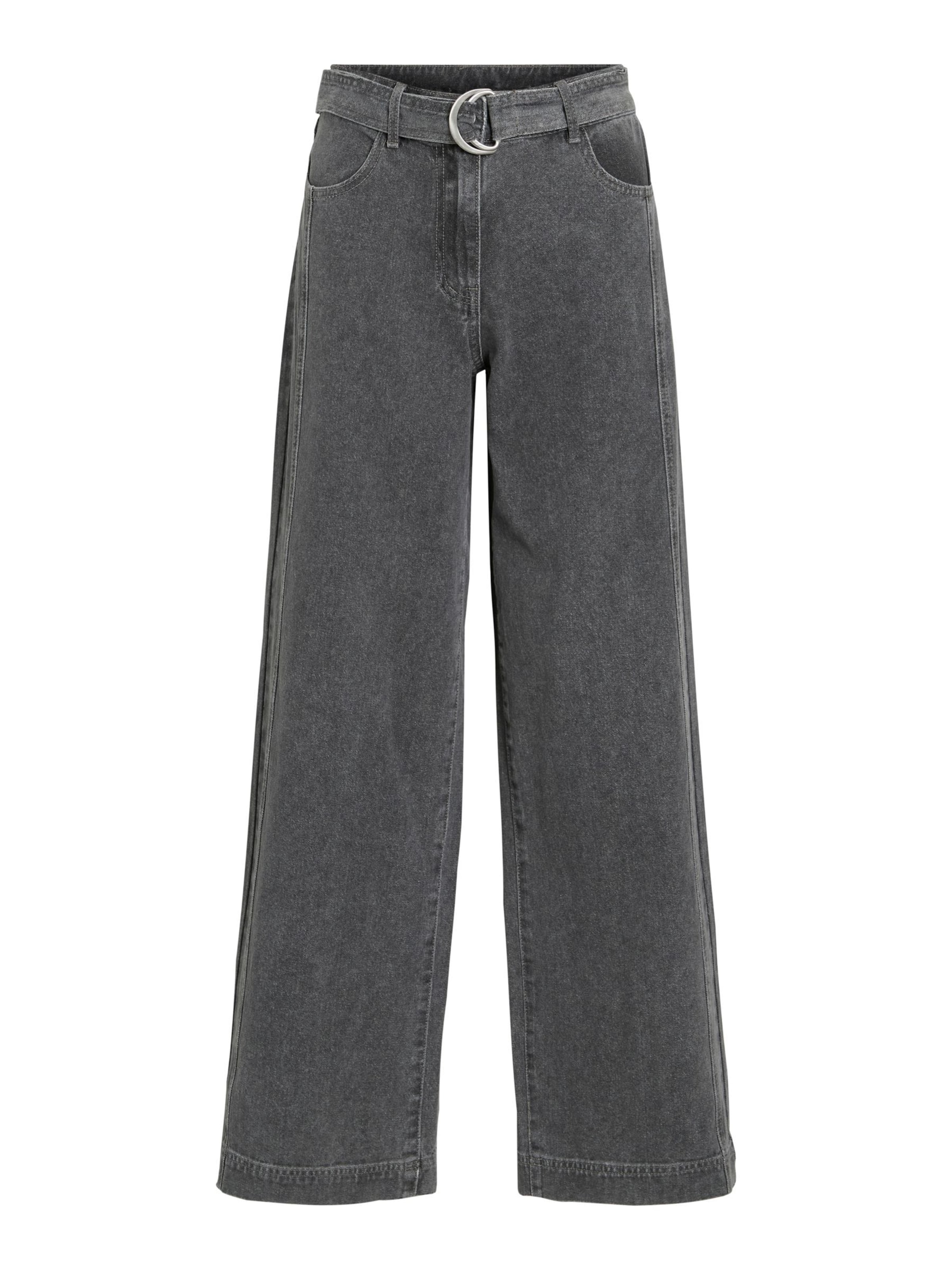 Wide leg Jeans di ROUGE EDIT in grigio: frontale