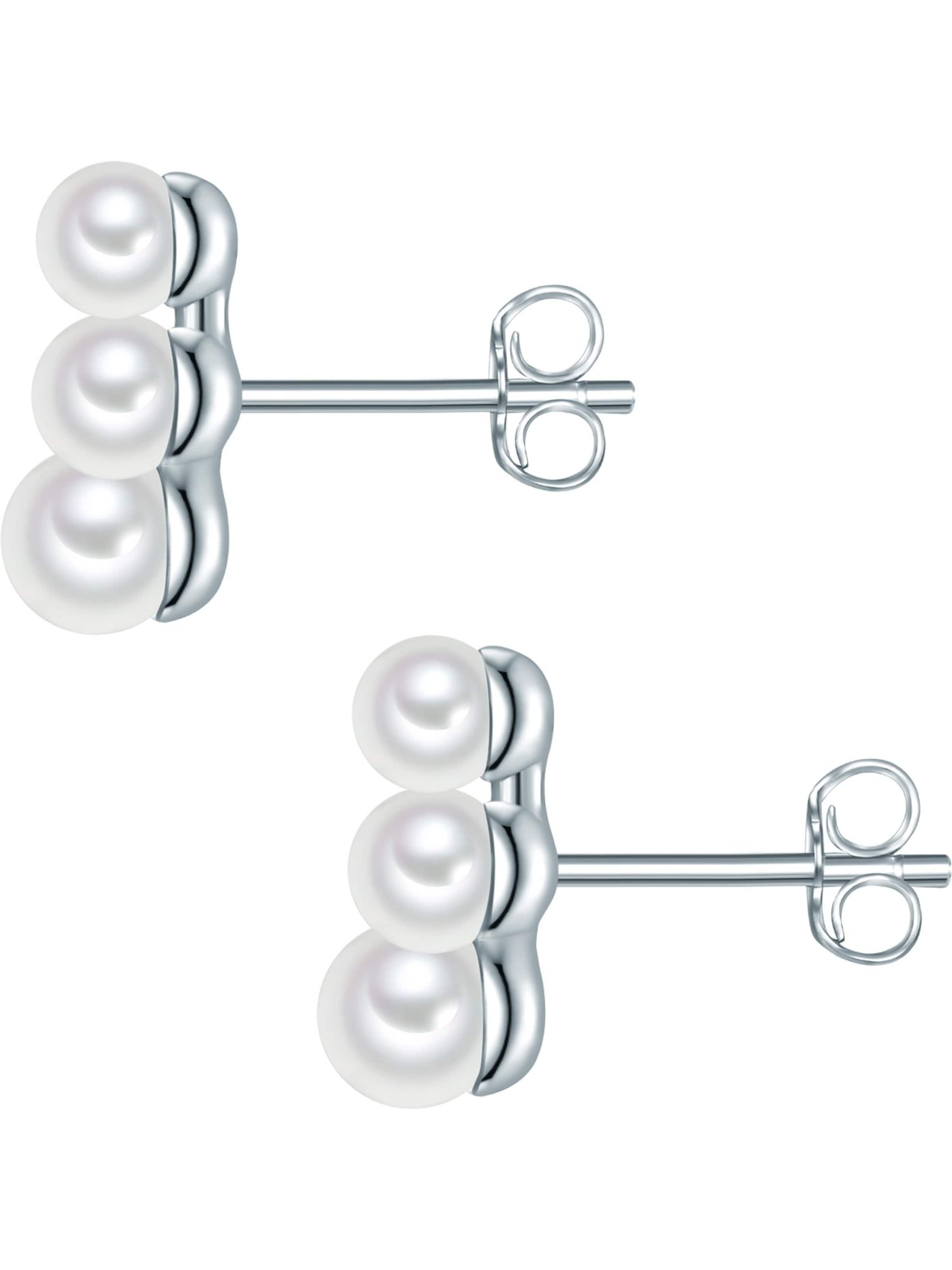 Boucles d'oreilles Valero Pearls en blanc