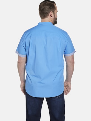 Charles Colby Comfort fit Overhemd ' Duke Sandford ' in Blauw