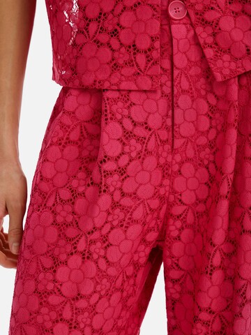 Loosefit Pantaloni con pieghe di Desigual in rosso