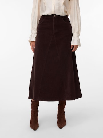 VERO MODA Rok 'VMGina' in Bruin: voorkant