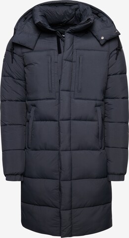 Superdry Winterjas 'Touchline' in Blauw: voorkant